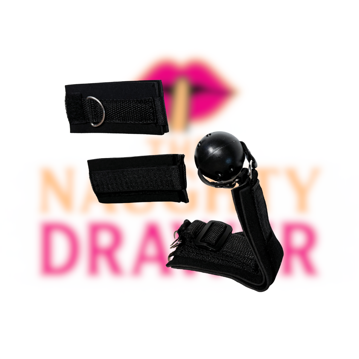 Nylon Cuffs and Ball Gag (BLACK FRIDAY SALE ITEM)