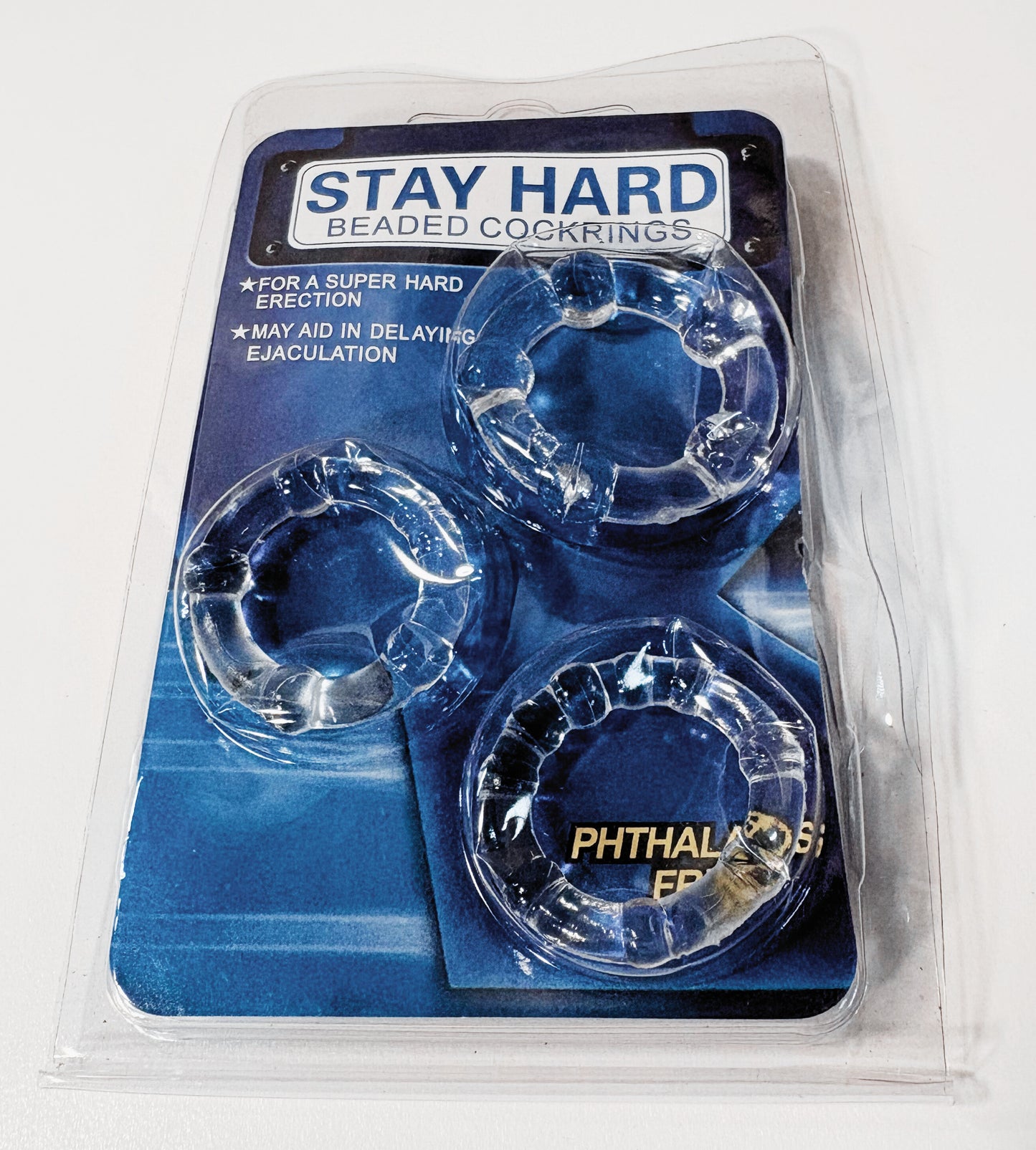 Stay Hard Beaded Cock Rings