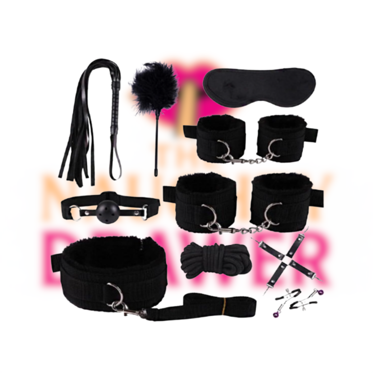 10pc Hand & Ankle Bondage Set