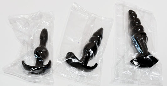 3pc Silicone Butt Plugs