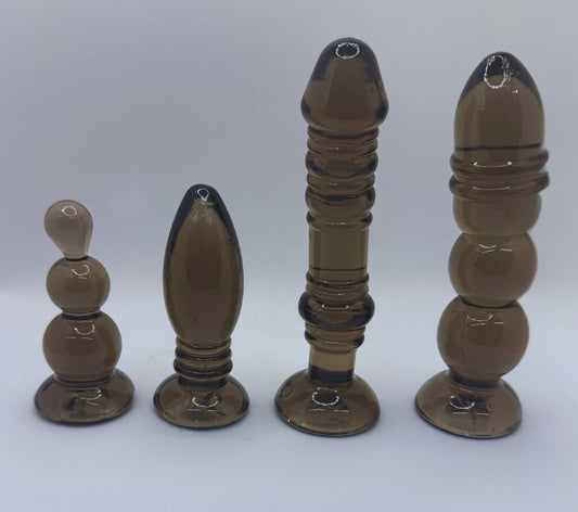 4pc Silicone Butt Plug Set - Black (BLACK FRIDAY + ITEM)