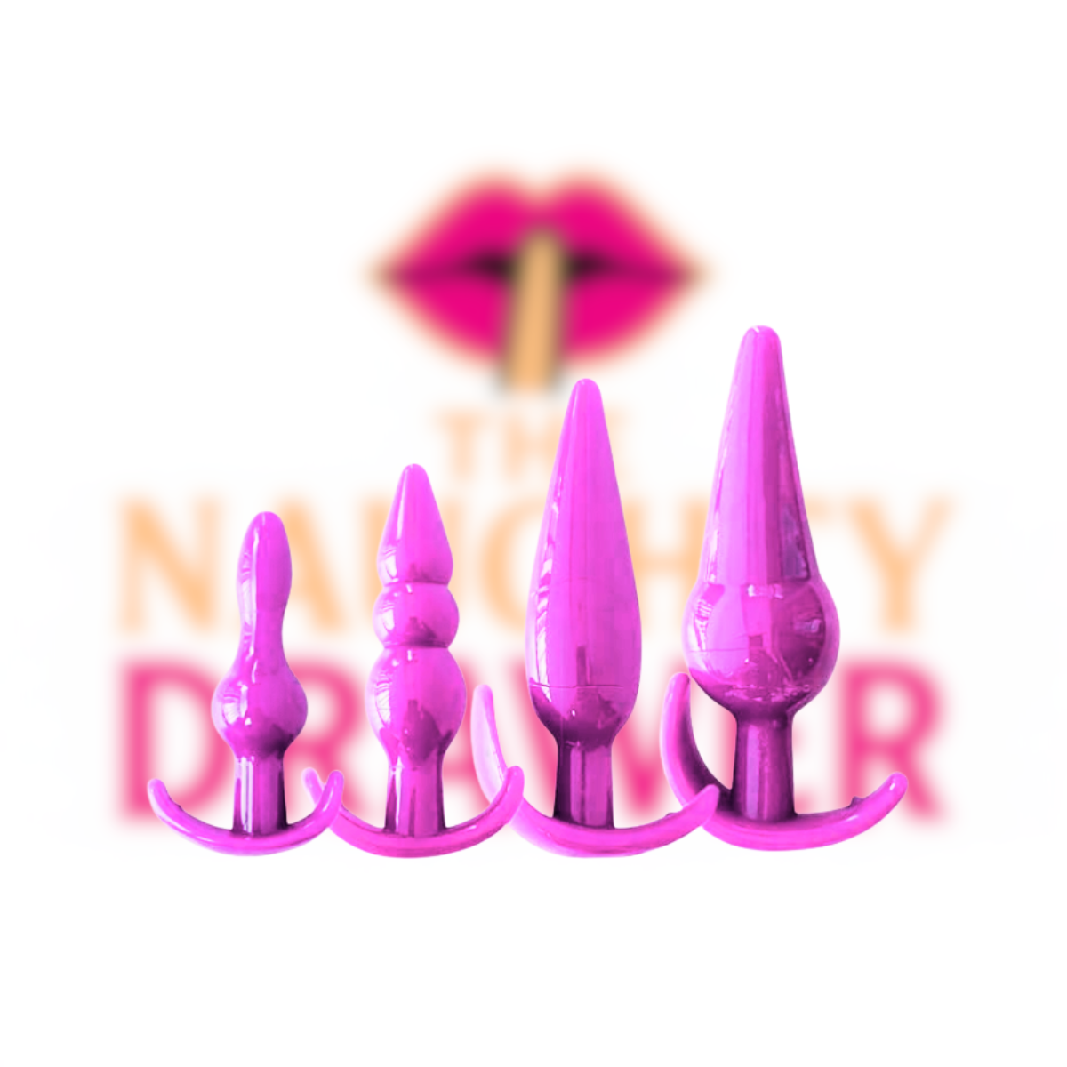 4pc Silicone Butt Plug Set - Pink (BLACK FRIDAY + ITEM)