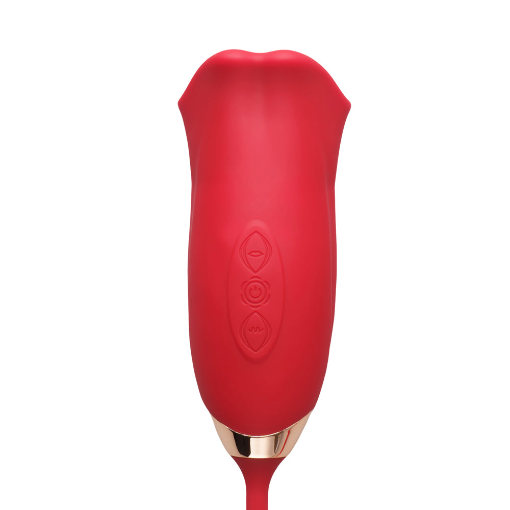Dual Clitorus Licking and G Spot Thrusting Vibrator