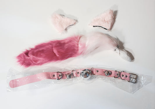 Fluffy Tail and Collar Set