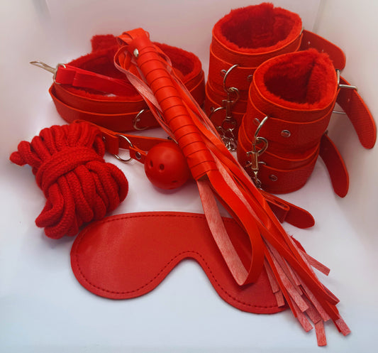 Night of Passion Bondage Set - Red (BLACK FRIDAY SALE ITEM)