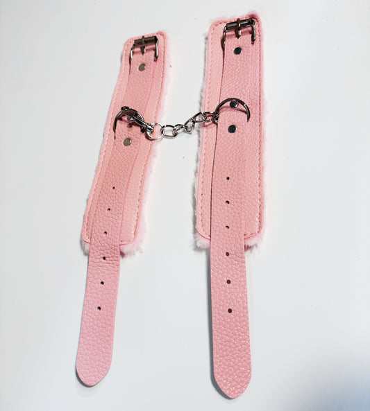 Pink Fluffy Cuffs