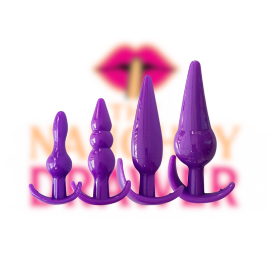 Set of 4 Butt Plugs with Suction Cups