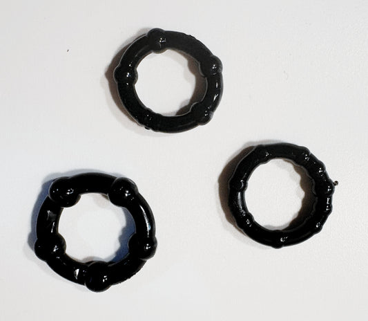Stay Hard Beaded Cock Rings