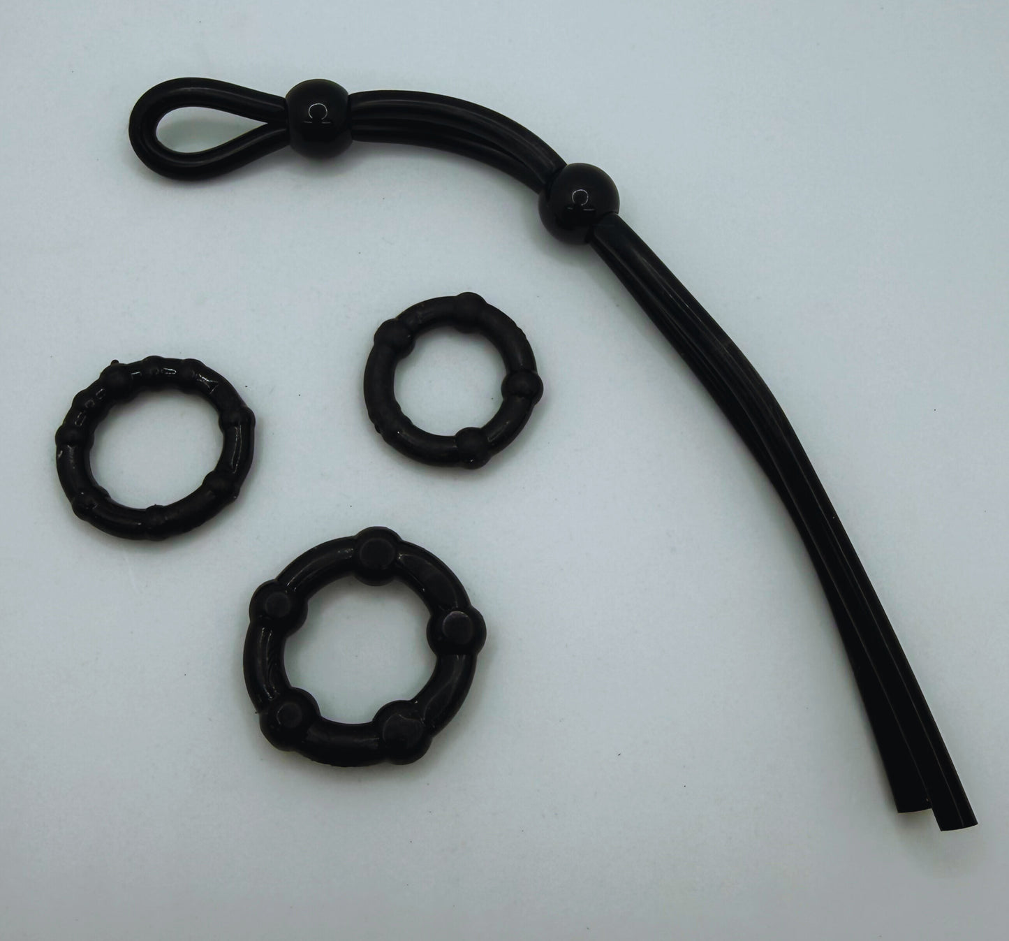 Stay Hard Beaded Cock Ring Pack & Adjuster