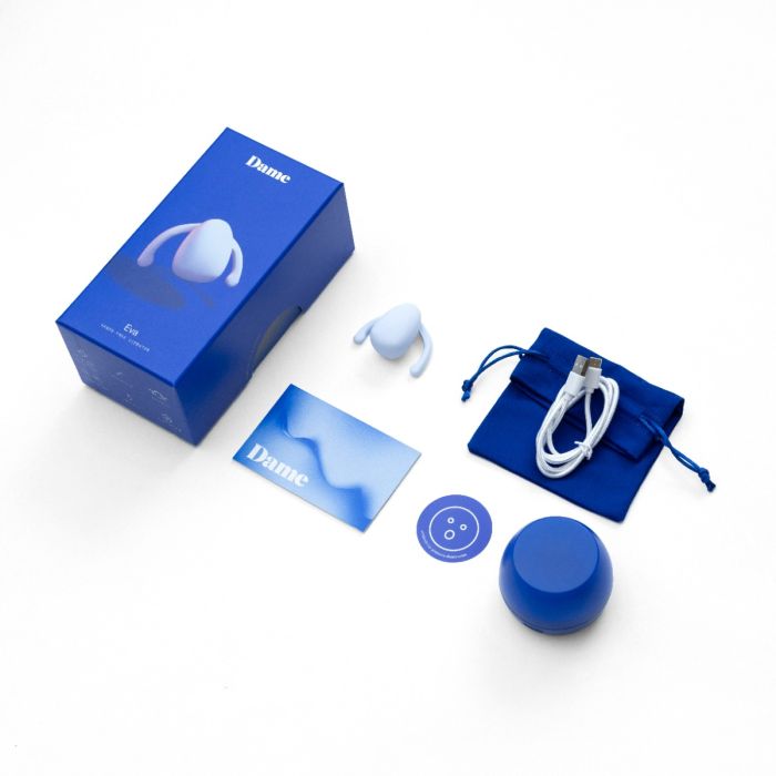 DAME - Eva, Couples Vibrator - Ice