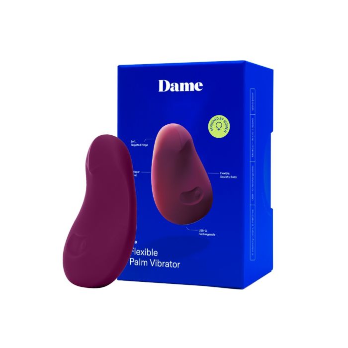DAME - Pom, Flexible Vibrator - Plum