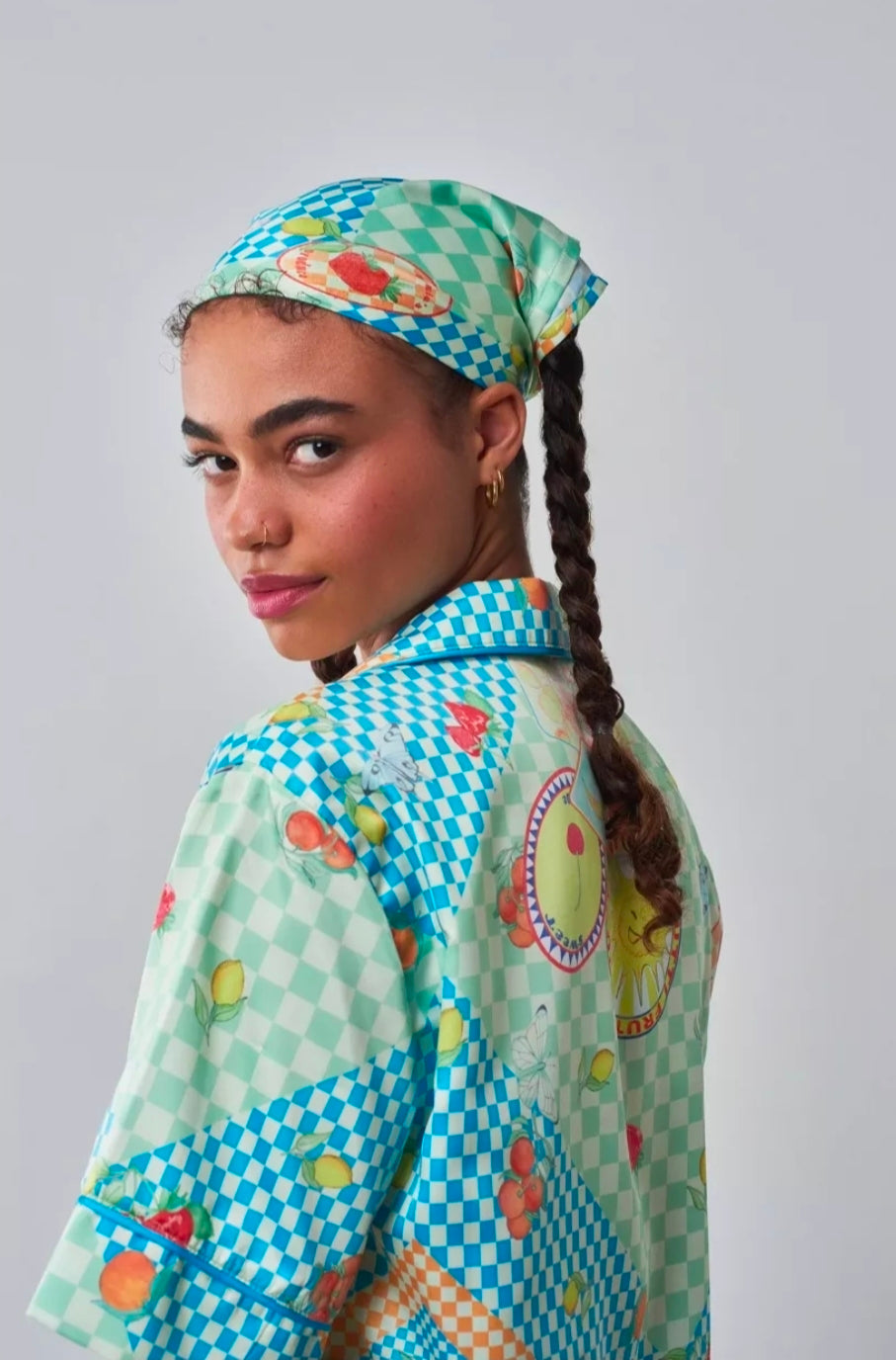 Valentina Satin Shirt Set