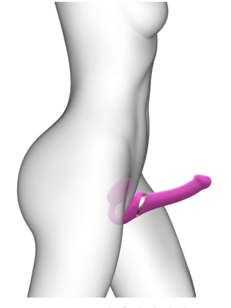 Strap On Me - Multi Orgasm Bendable Strap-On - S - Fuchsia