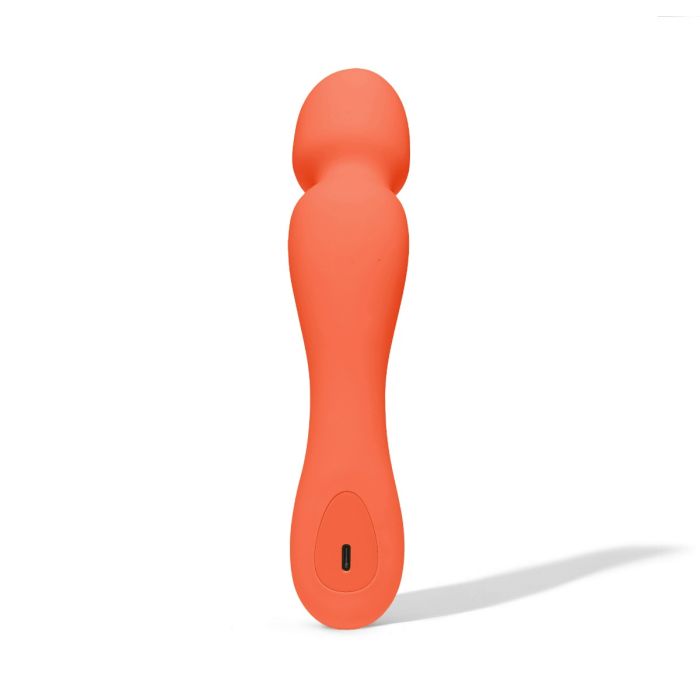 DAME - Min, Mini Wand Vibrator - Papaya