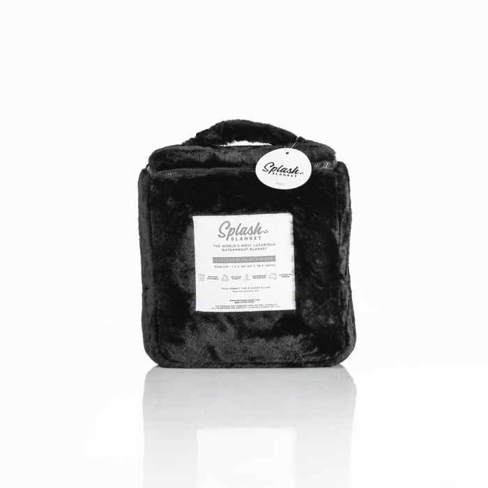 Splash Blanket - Furlush (NON bonded) - Black on Black - Medium