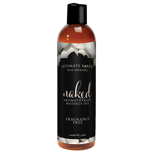 Intimate Earth Naked Aromatherapy Massage Oil - Unscented 120ml